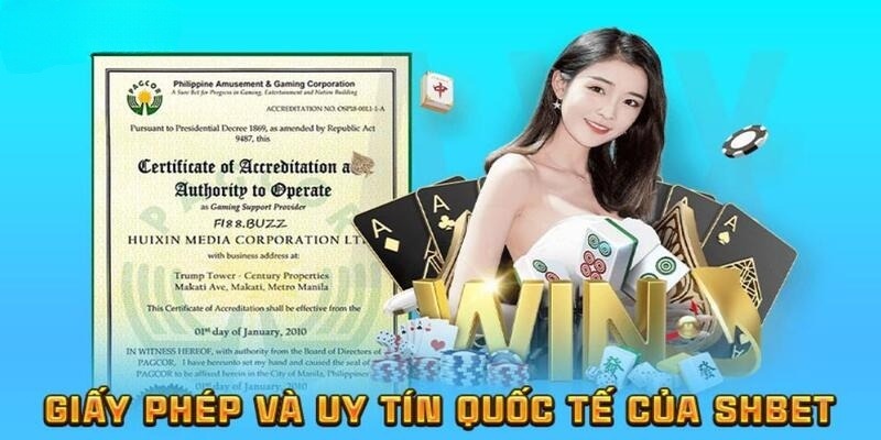 SHBET88 nhận được giấy phép hợp từ nhiều cơ quan thẩm quyền